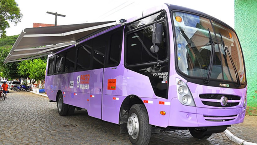 Ônibus lilás tem data marcada para parada em Alto Bela Vista Serviços